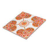 Keramische tegel voor keuken of ligbad, rood ontwe tegeltje (Zijkant)