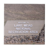 Keramische Tegel voor Meade Recreational Area Sign Tegeltje (Voorkant)