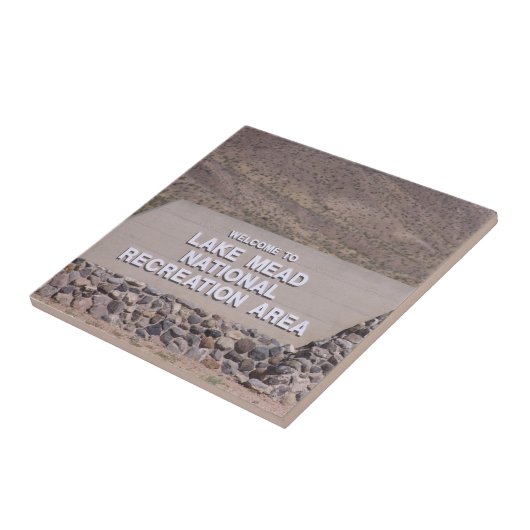 Keramische Tegel voor Meade Recreational Area Sign Tegeltje (Zijkant)