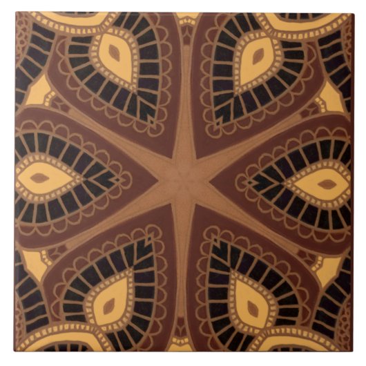 Keramische Tegel voor open haard, keuken of ligbad Tegeltje (Voorkant)