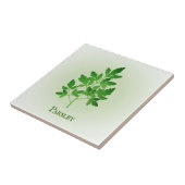 Keramische Tegel voor peterselie kruidenontwerp Tegeltje (Zijkant)