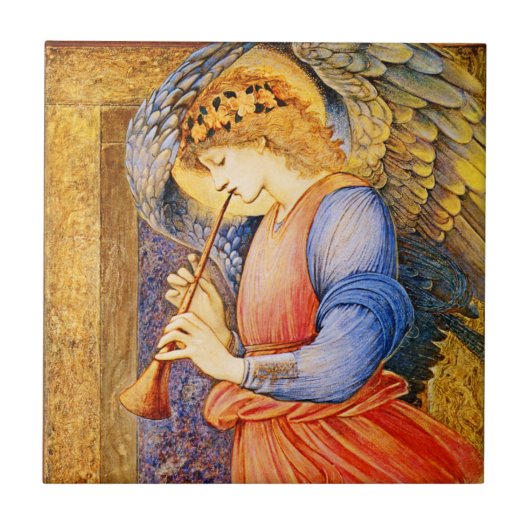 Keramische Tegel vóór Raphaelite, Angel-keramische Tegeltje (Voorkant)