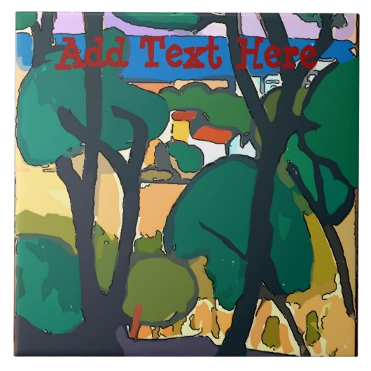 Keramische Tegel voor taphuis Tegeltje (Voorkant)