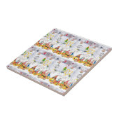 Keramische Tegel Vrolijk Kerstfeest Gelukkige Verj Tegeltje (Zijkant)