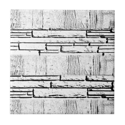 Keramische Tegel White Brick  Tegeltje (Voorkant)