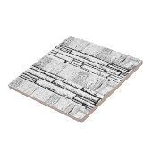 Keramische Tegel White Brick  Tegeltje (Zijkant)