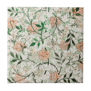KERAMISCHE TEGEL: WILLIAM MORRIS: JASMINE TEGELTJE