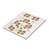 Keramische Tegel Wit Victoriaans Tegeltje (Zijkant)