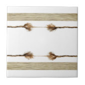 Keramische Tegel Witte Rope Natural Tegeltje (Voorkant)