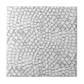 Keramische Tegel witte straatstenen Tegeltje (Voorkant)