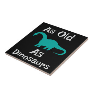Keramische tegel zo oud als dinosauriërs tegeltje