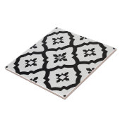 Keramische Tegel - Zwart-wit Victoriaans patroon Tegeltje (Zijkant)