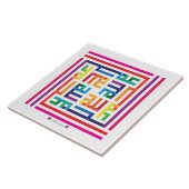 Keramische tegels Alhamdulillah-002 Tegeltje (Zijkant)