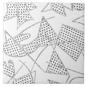 Keramische tegels ATOMIC BOOMERANG 1950s 200 KLEUR Tegeltje (Voorkant)