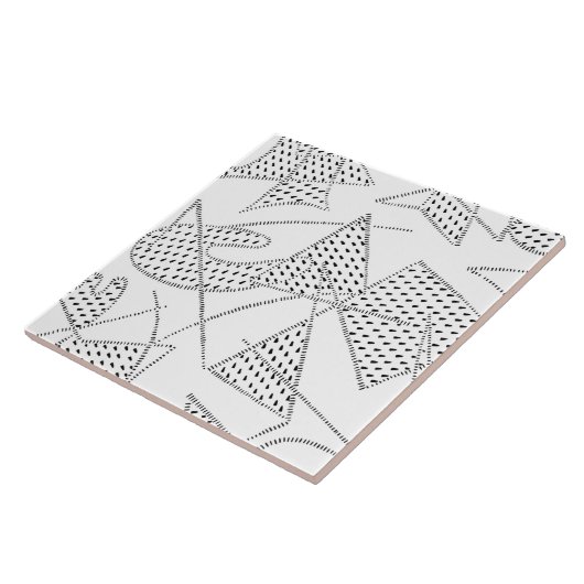 Keramische tegels ATOMIC BOOMERANG 1950s 200 KLEUR Tegeltje (Zijkant)