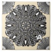 Keramische Tegels Beige A "The Touch Of Infinity" Tegeltje (Voorkant)