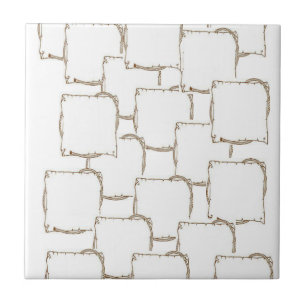 Keramische Tegels Beige Abstracte Vierkanten Tegeltje