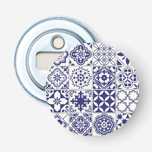Keramische tegels button flesopener (Voorkant)