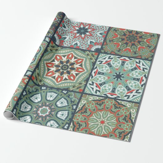Keramische tegels cadeaupapier (Uitgerold)