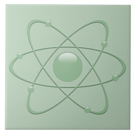 Keramische tegels de ATOM 1950s Retro  SEAFOAM Tegeltje (Voorkant)