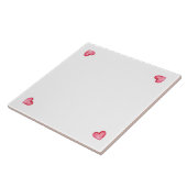 Keramische tegels - Hart 2 Tegeltje (Zijkant)