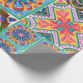 Keramische tegels, majolica, ornamentabstract, ara cadeaupapier (Hoek)