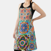 Keramische tegels, majolica, ornamentabstract, ara schort (Insitu)