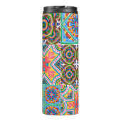 Keramische tegels, majolica, ornamentabstract, ara thermosbeker (Achterkant)