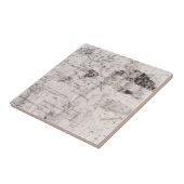 Keramische tegels met baarmoederschors tegeltje (Zijkant)