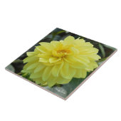 Keramische tegels met gele dahlia tegeltje (Zijkant)