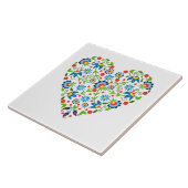 Keramische tegels met poolmolen tegeltje (Zijkant)