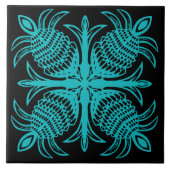 keramische tegels met tropisch patroon tegeltje (Voorkant)