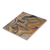 Keramische tegels met zwarte en goudvloer tegeltje (Zijkant)