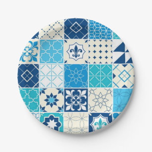 Keramische tegels papieren bordje