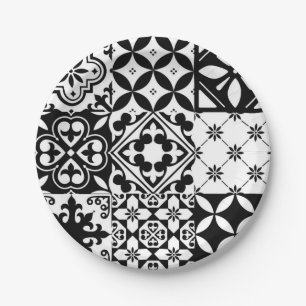 Keramische tegels papieren bordje