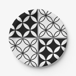 Keramische tegels papieren bordje