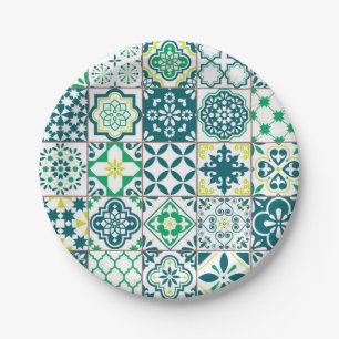 Keramische tegels papieren bordje