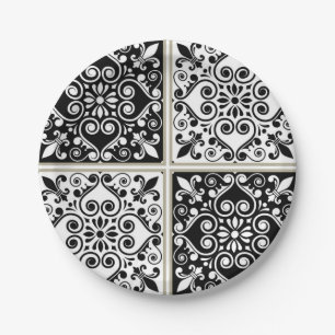 Keramische tegels papieren bordje