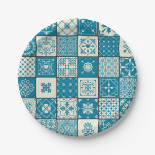 Keramische tegels papieren bordje