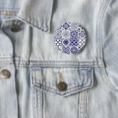 Keramische tegels patroon ronde button 5,7 cm (In situ)