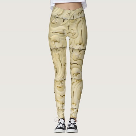 keramische tegels patroonstructuur stucco leggings (Voorkant)