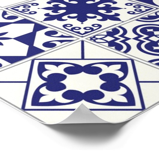 Keramische tegels poster (Hoek)