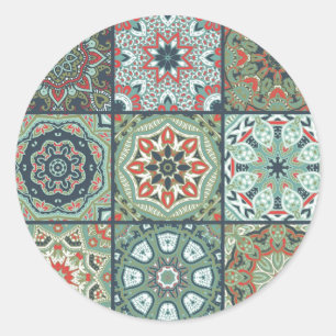 Keramische tegels ronde sticker