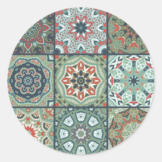 Keramische tegels ronde sticker (Voorkant)