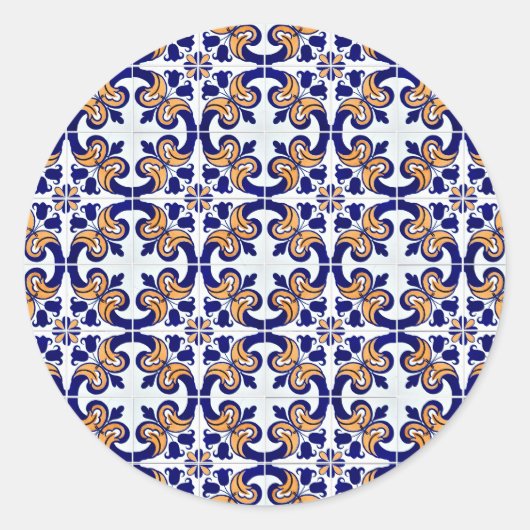 Keramische tegels ronde sticker (Voorkant)