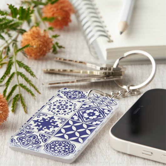 Keramische tegels sleutelhanger (Voorkant Rechts)