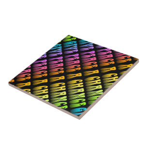 KERAMISCHE TEGELS, TRIVETS - GEEF VREDE EEN KANS TEGELTJE