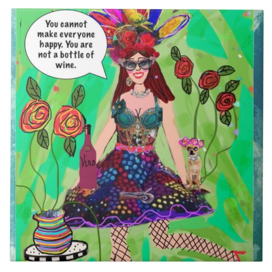 Keramische tegels van tapijtenU kunt deze niet mak Tegeltje (Voorkant)