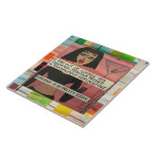 Keramische tegels, van teelten tegeltje (Zijkant)