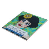 Keramische tegels, van teelten tegeltje (Zijkant)